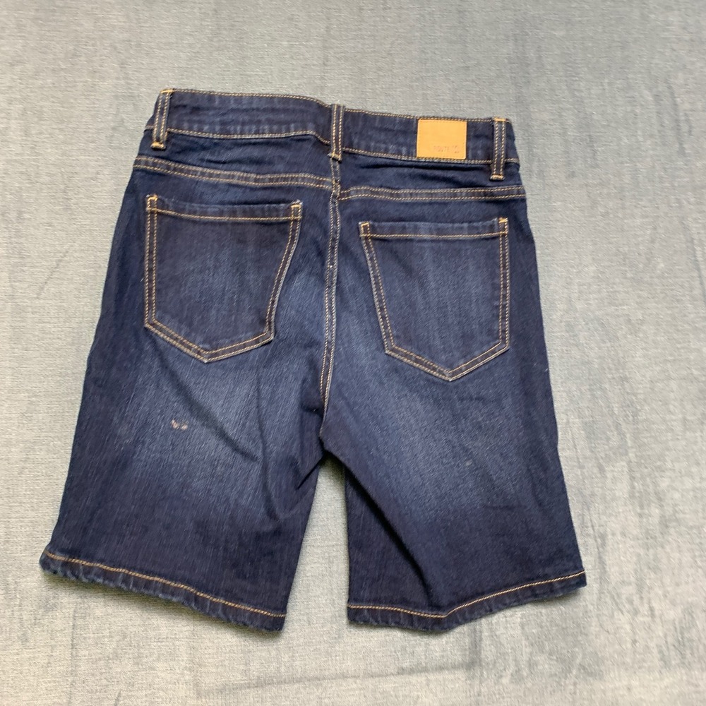 Route 66 Bermuda Shorts Womens 4 Blue Denim Cotton Dark Wash 5-Pockets Casual